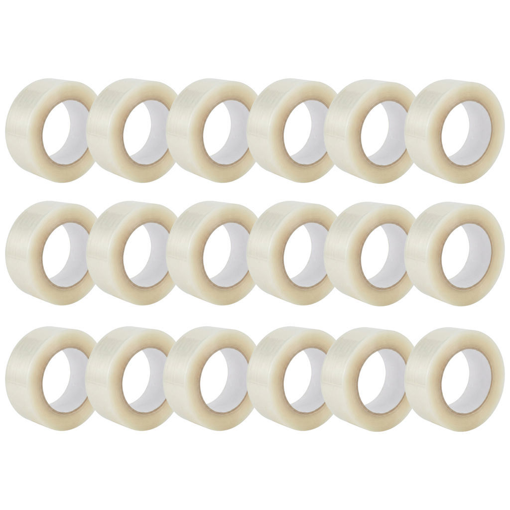 Pack de 18 Rubans Adhésif Transparent d'Emballage - 48mm x 66m - Épaisseur 50 Microns