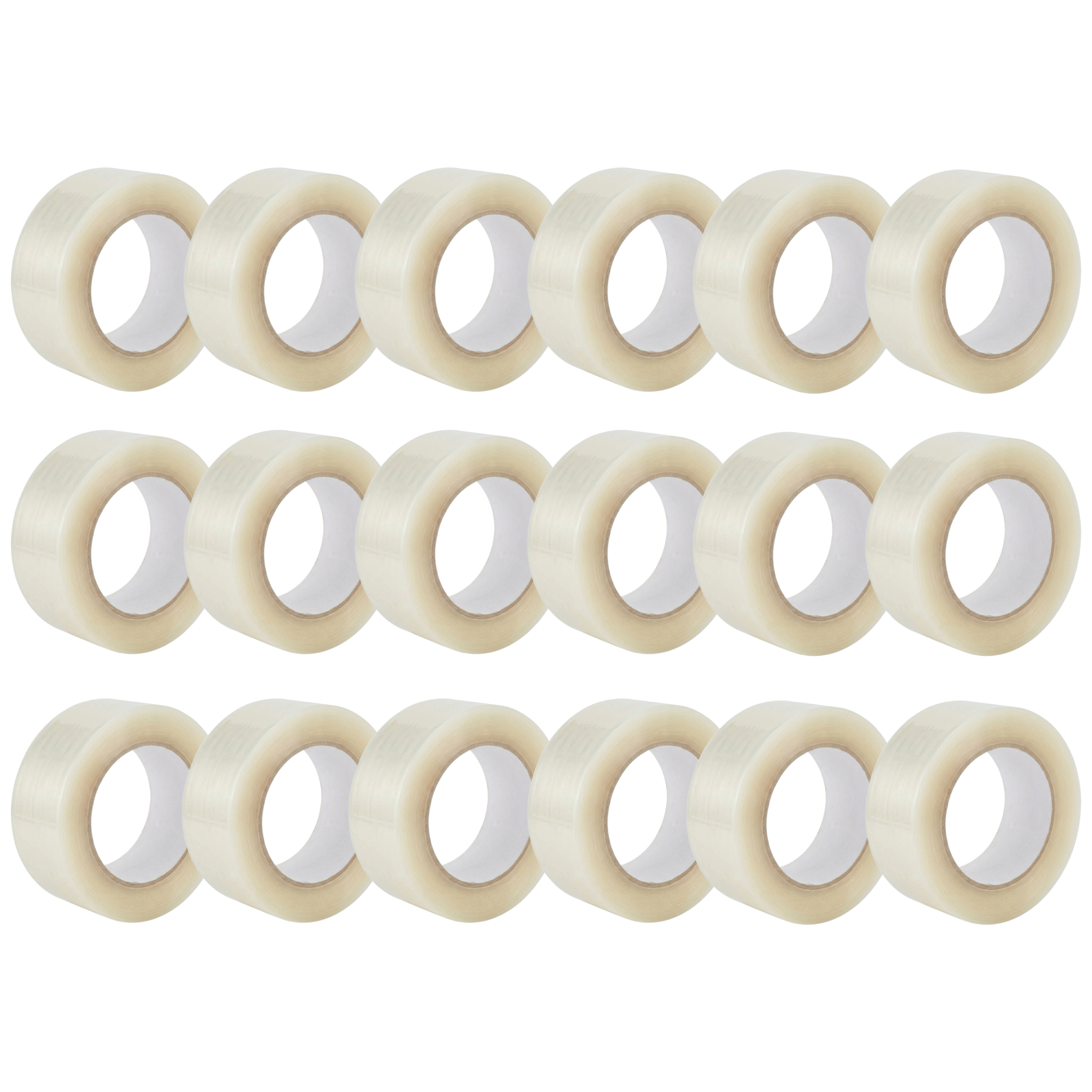Pack de 18 Rubans Adhésif Transparent d'Emballage - 48mm x 66m - Épaisseur 50 Microns