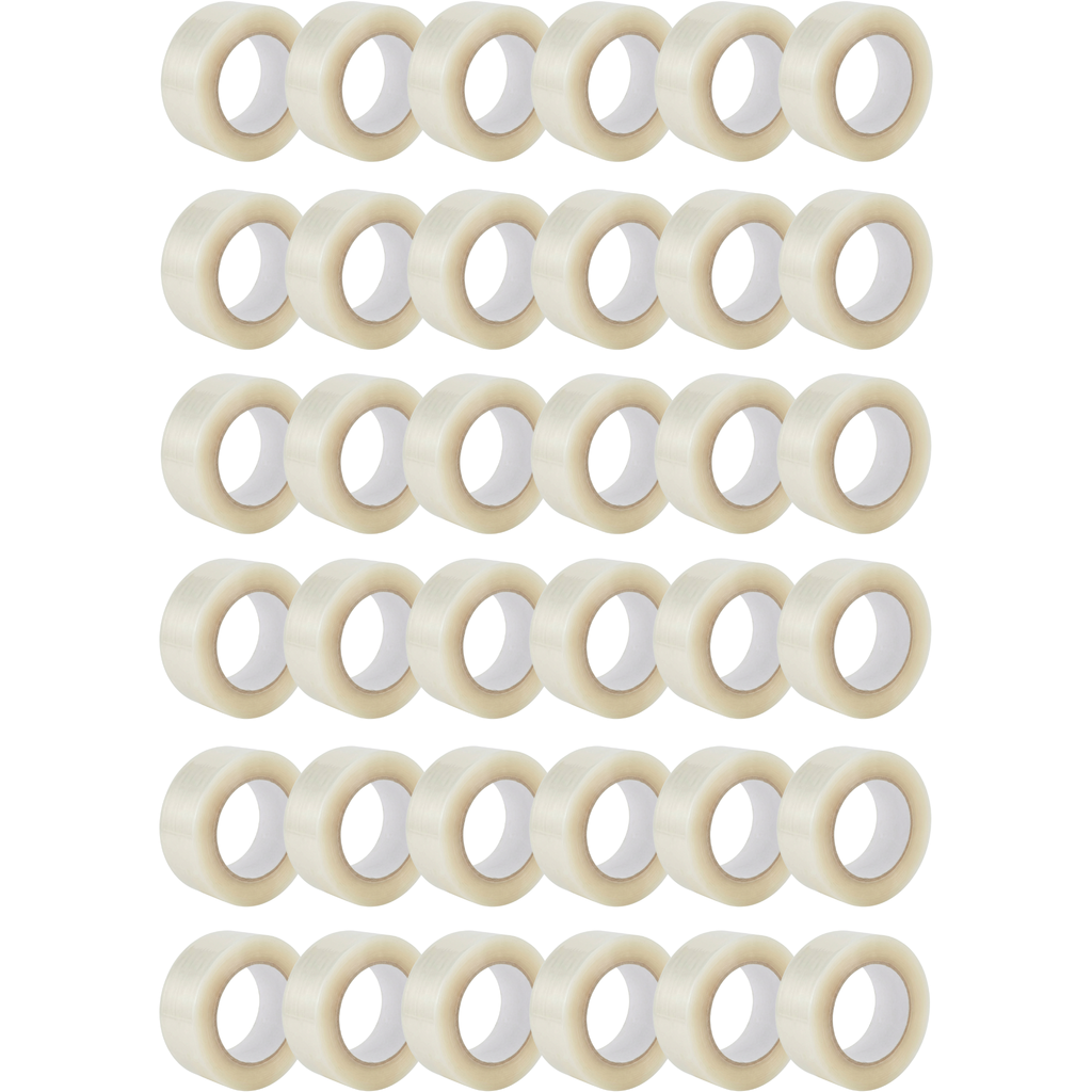 Pack de 36 Rubans Adhésif Transparent d'Emballage - 48mm x 66m - Épaisseur 50 Microns