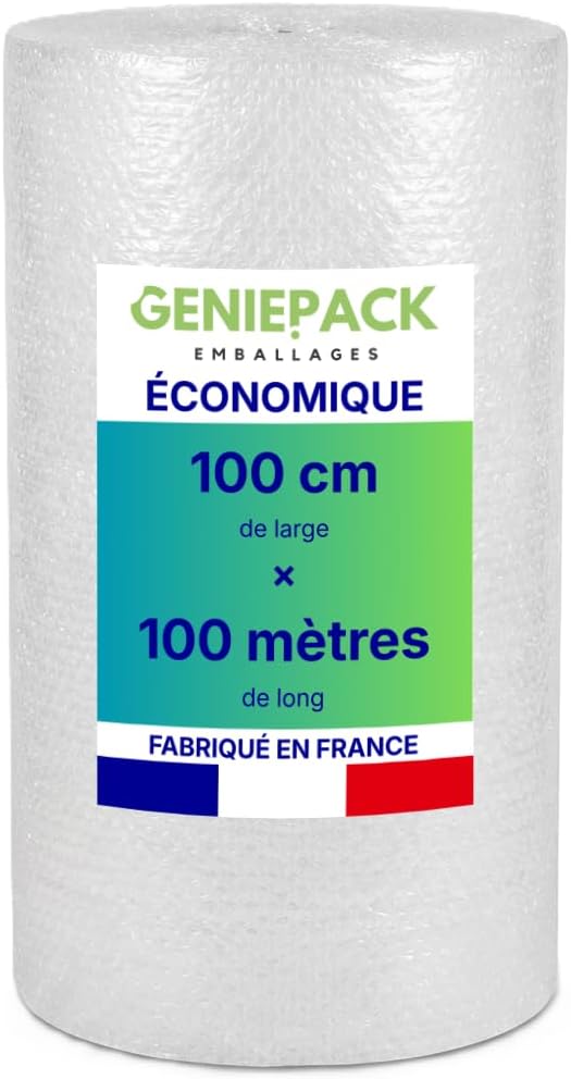 Rouleau film à bulles 100 cm x 100 m ÉCONOMIQUE