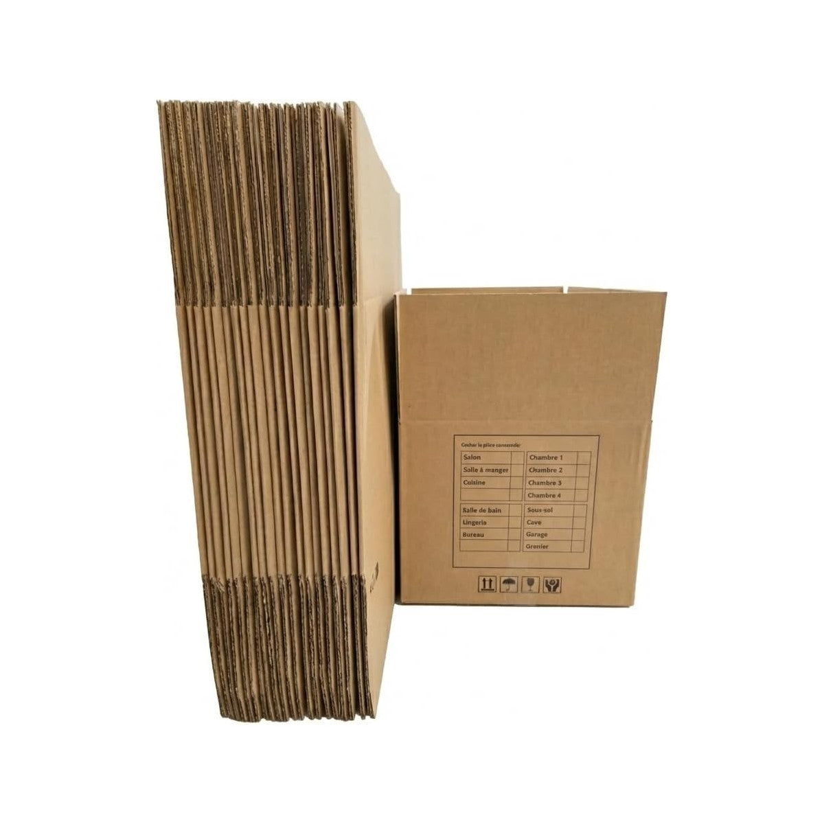Lot de 20 Cartons de Déménagement format 55x35x28cm