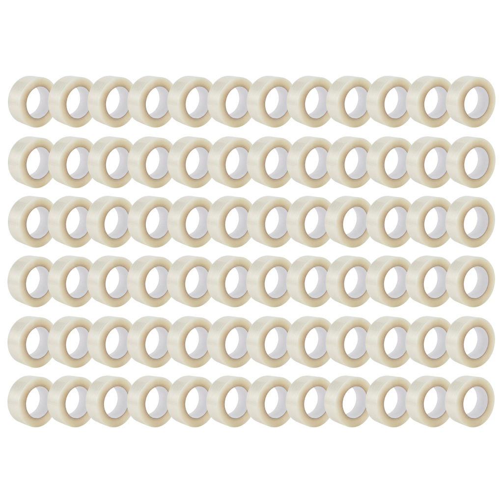 Pack de 72 Rubans Adhésif Transparent d'Emballage - 48mm x 66m - Épaisseur 50 Microns