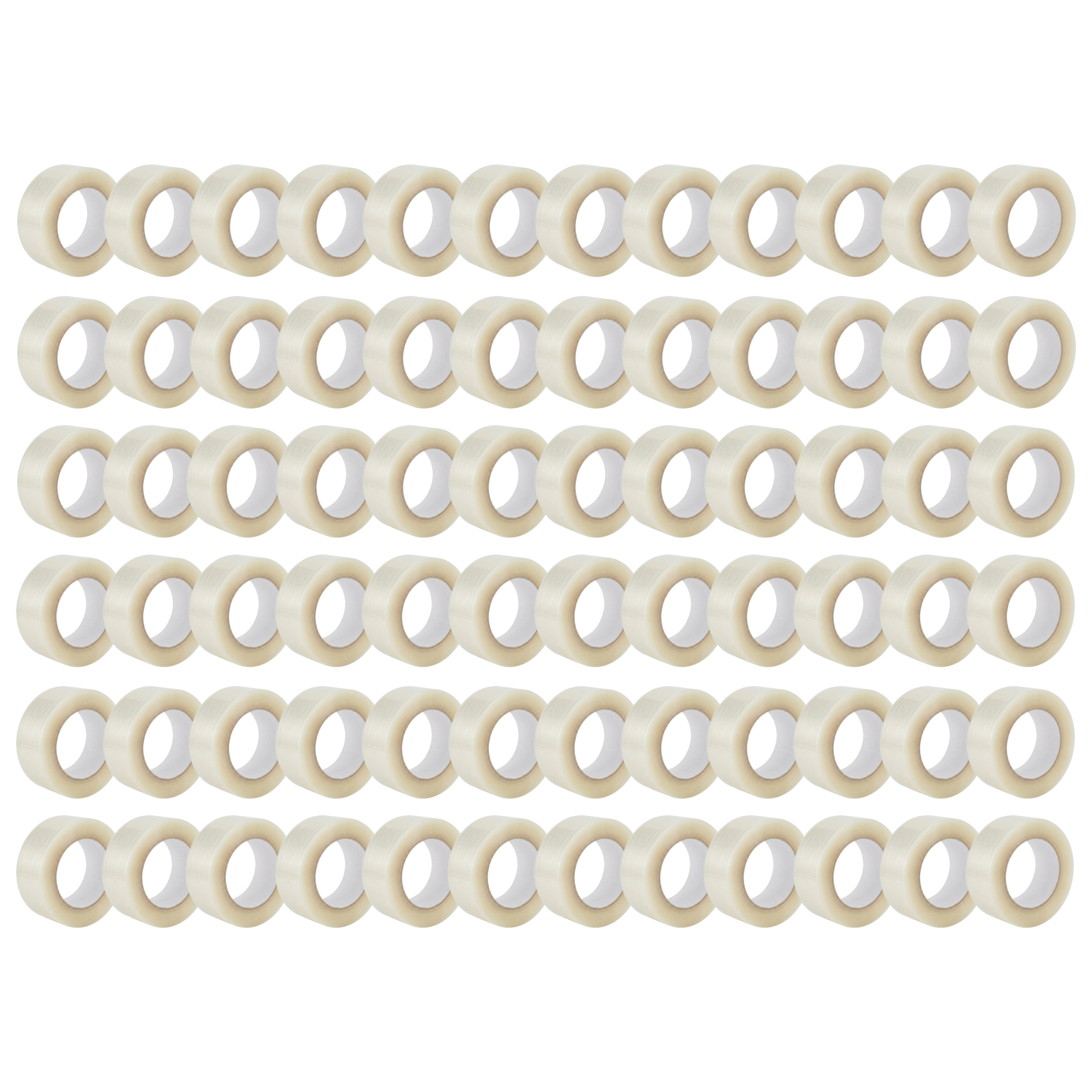 Pack de 72 Rubans Adhésif Transparent d'Emballage - 48mm x 66m - Épaisseur 50 Microns