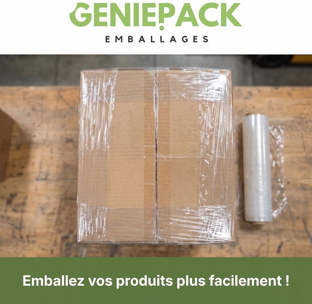 Film étirable épais transparent – 500mm – 1,5kg